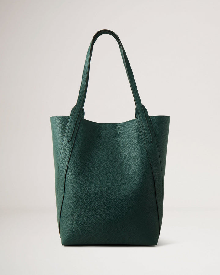 North South Bayswater Tote Mulberry Green Heavy Grain