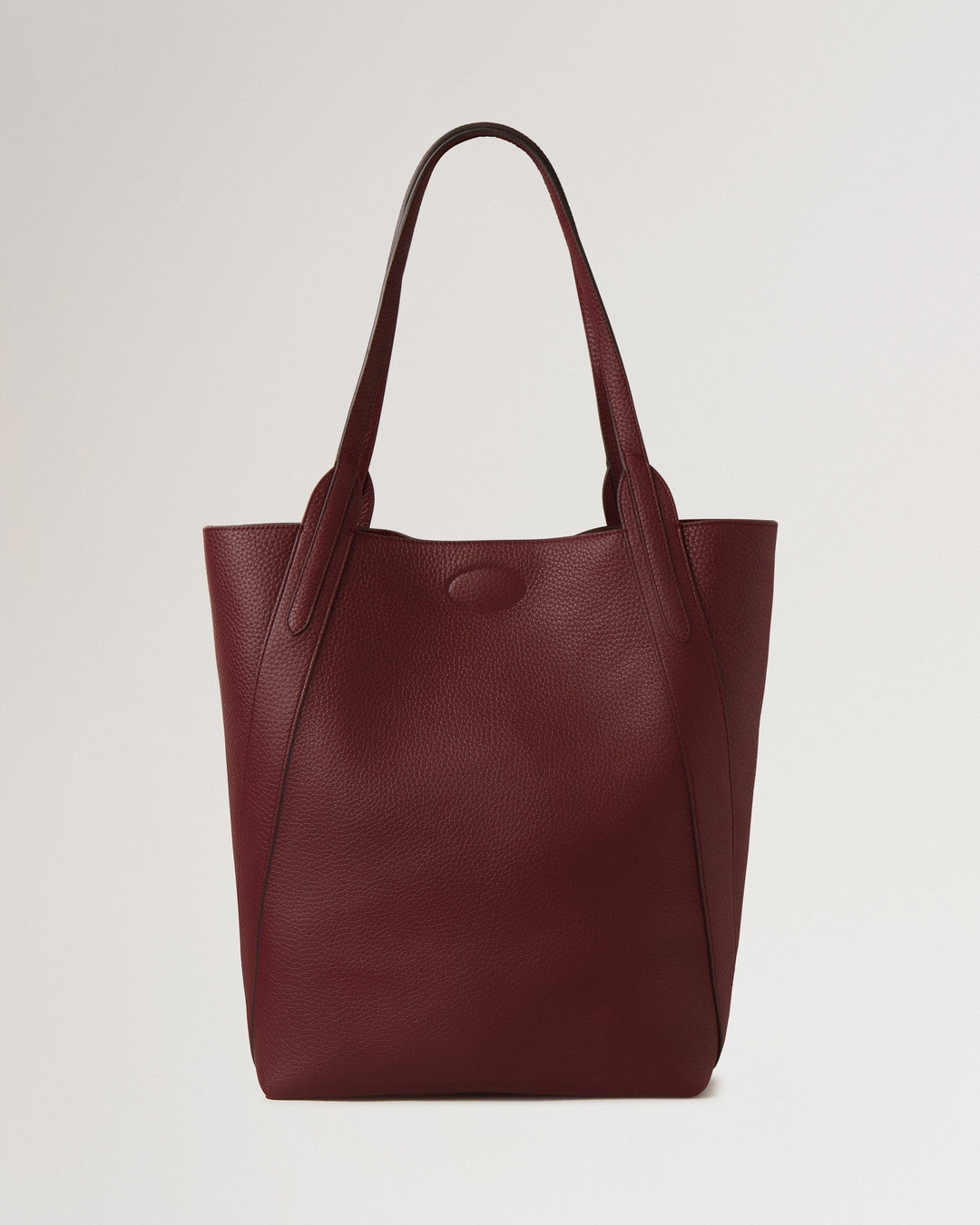 North South Bayswater Tote Black Cherry Heavy Grain