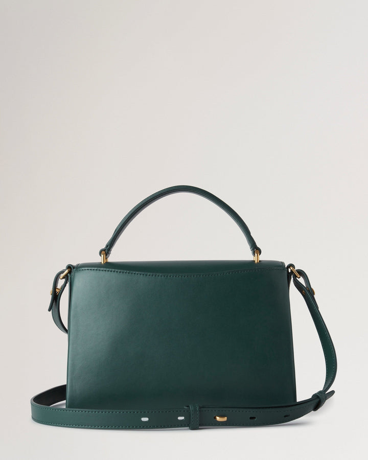 Lana Top Handle Mulberry Green High Gloss Leather