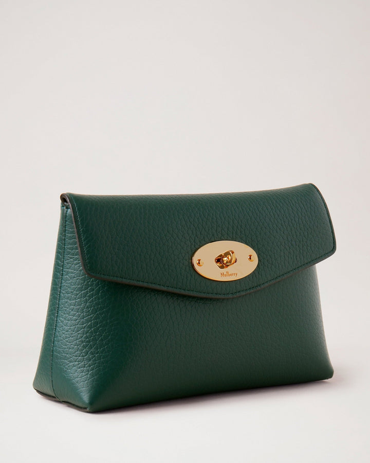 Darley Cosmetic Pouch Mulberry Green Heavy Grain