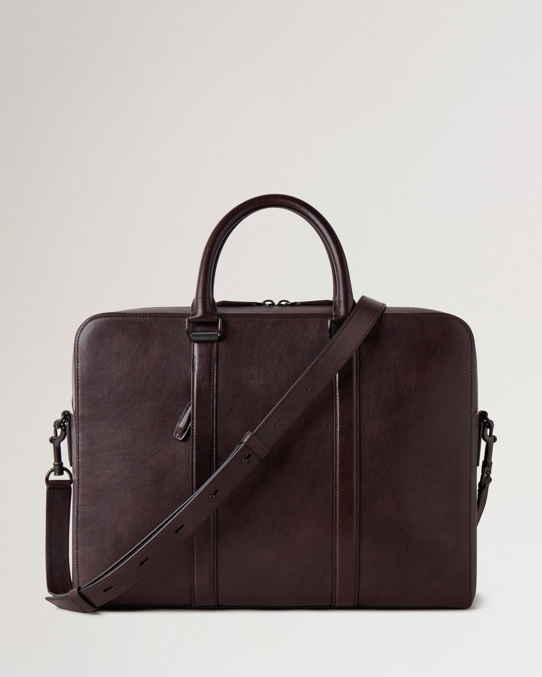 Camberwell Briefcase Dark Chocolate Two Tone Leather