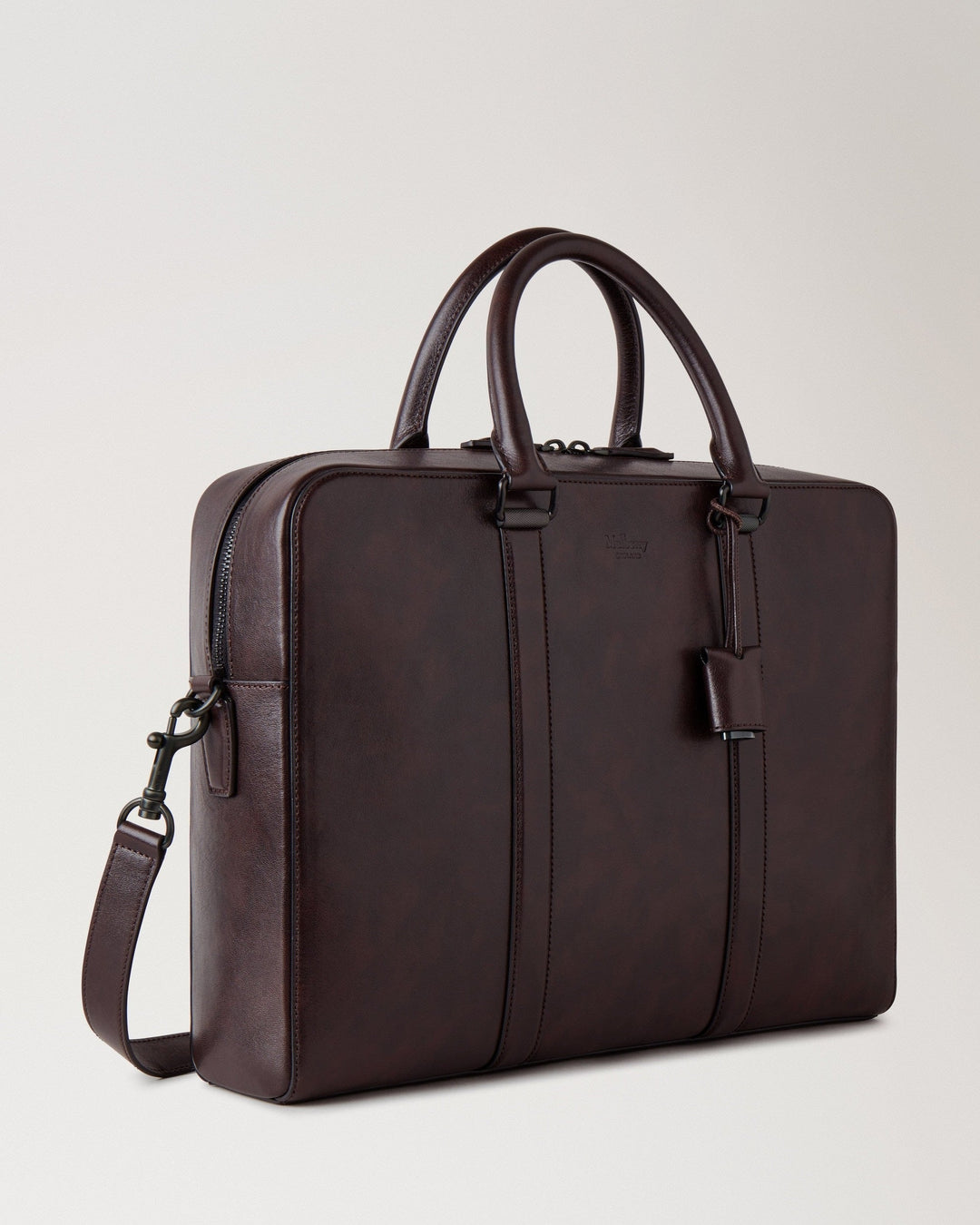 Camberwell Briefcase Dark Chocolate Two Tone Leather