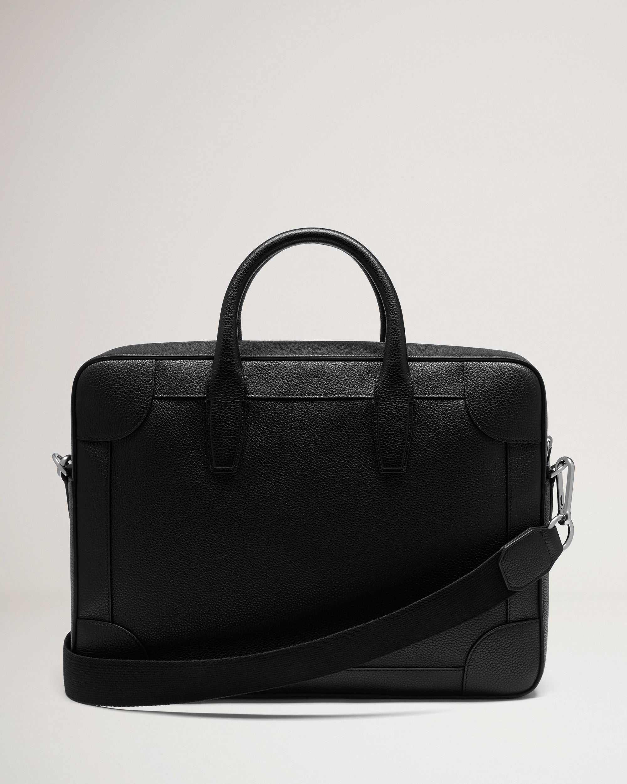 MULBERRY 벨그레이브 싱글 문서 홀더 블랙 스몰 클래식 그레인