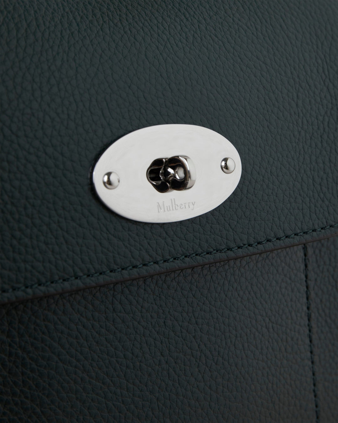 Small Antony Mulberry Green Small Classic Grain Leather