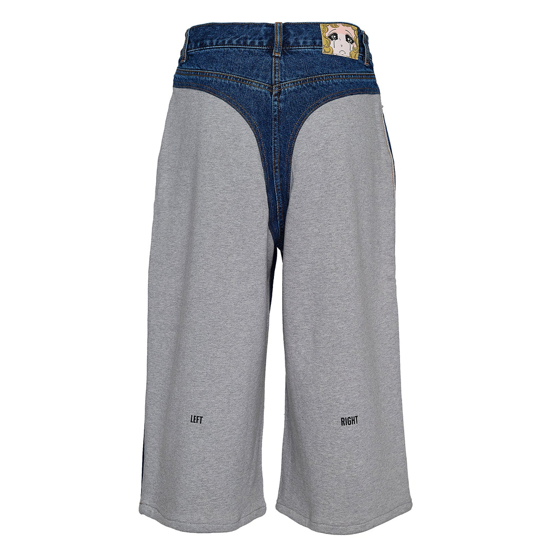 Blue Hybrid Burmuda Jeans