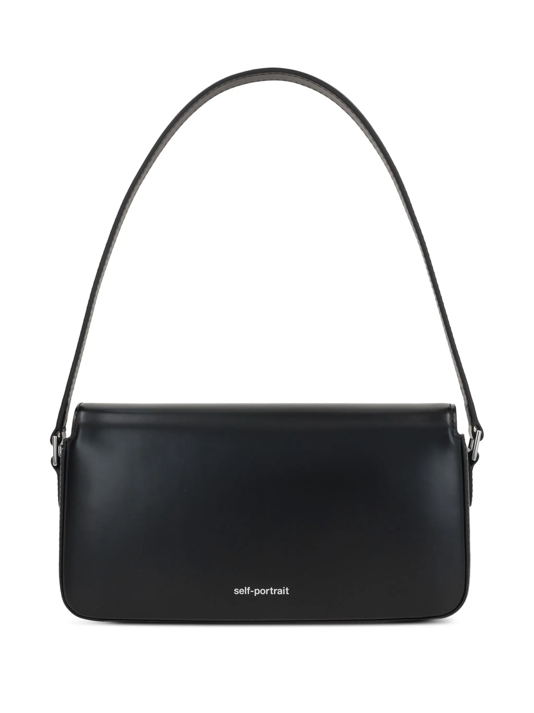 Black Leather Baguette Bag