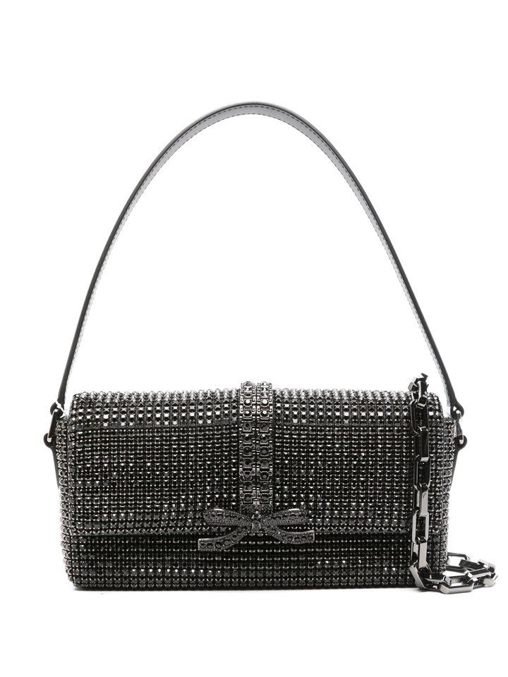 Black Rhinestone Chainmail Bag