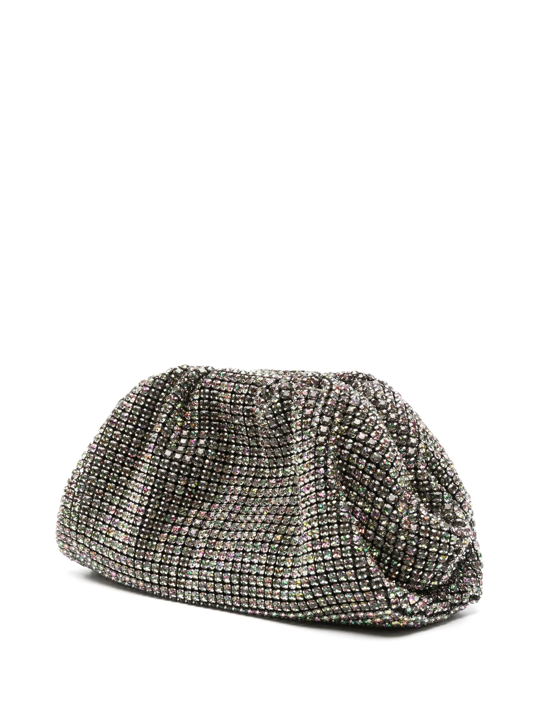 Multi Rhinestone Chainmail Clutch Bag