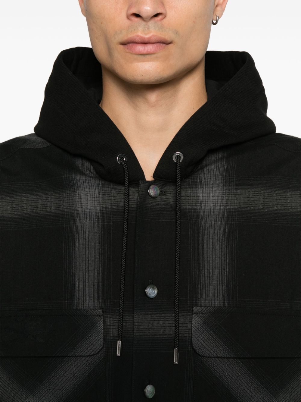 Hooded Plaid Shirt