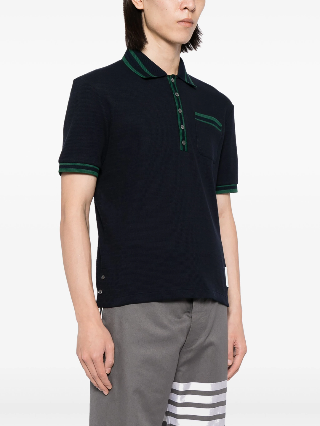 Short Sleeve Rib Cuff Polo