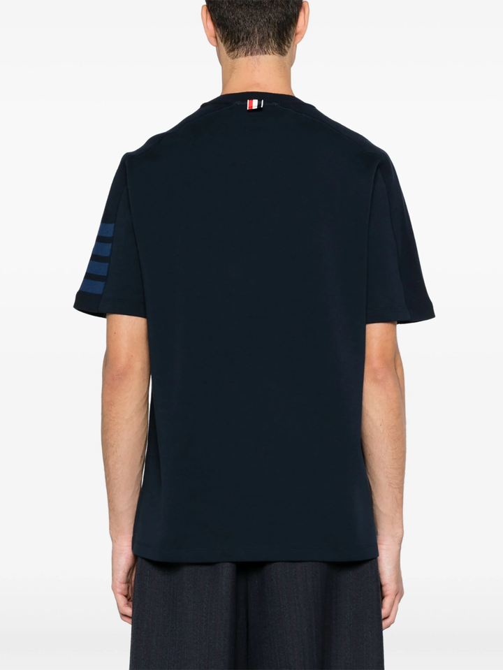 Short Sleeve Tee With 4 Bar Stripe Men