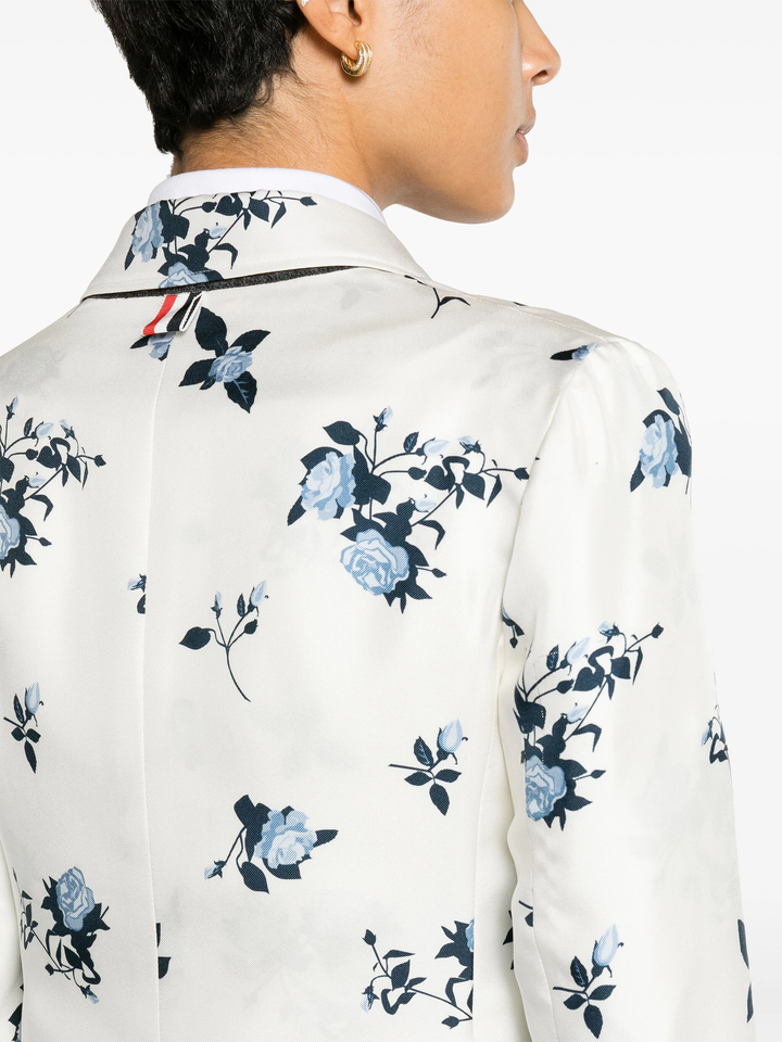 Silk Floral Slim Fit Sport Coat