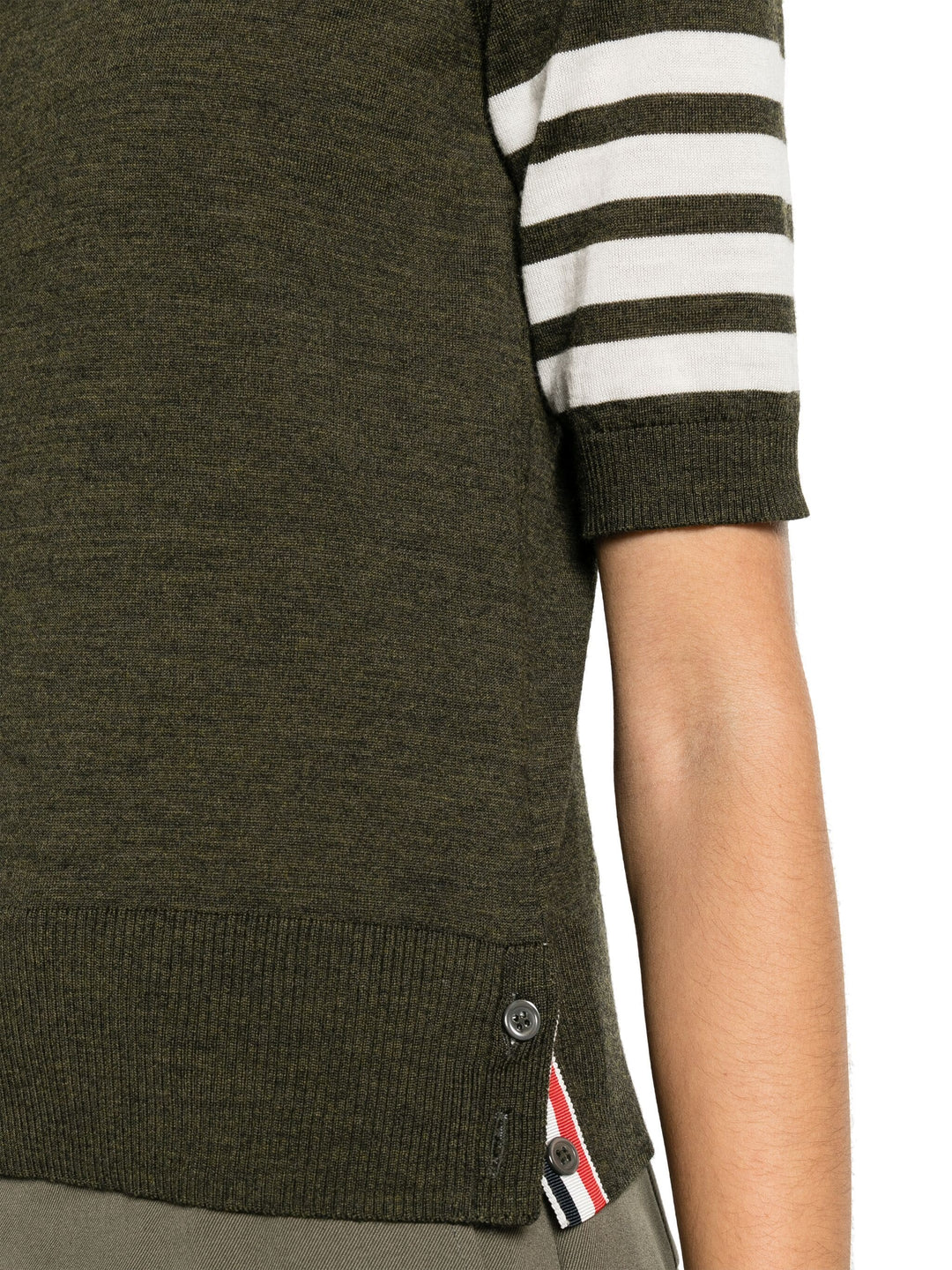 Fine Merino 4-Bar Relaxed Short Sleeve Turtleneck Women