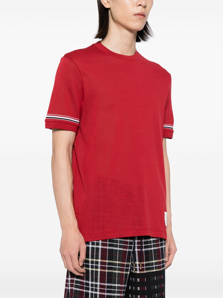 Lightweight Cotton Short Sleeve Striped Tee