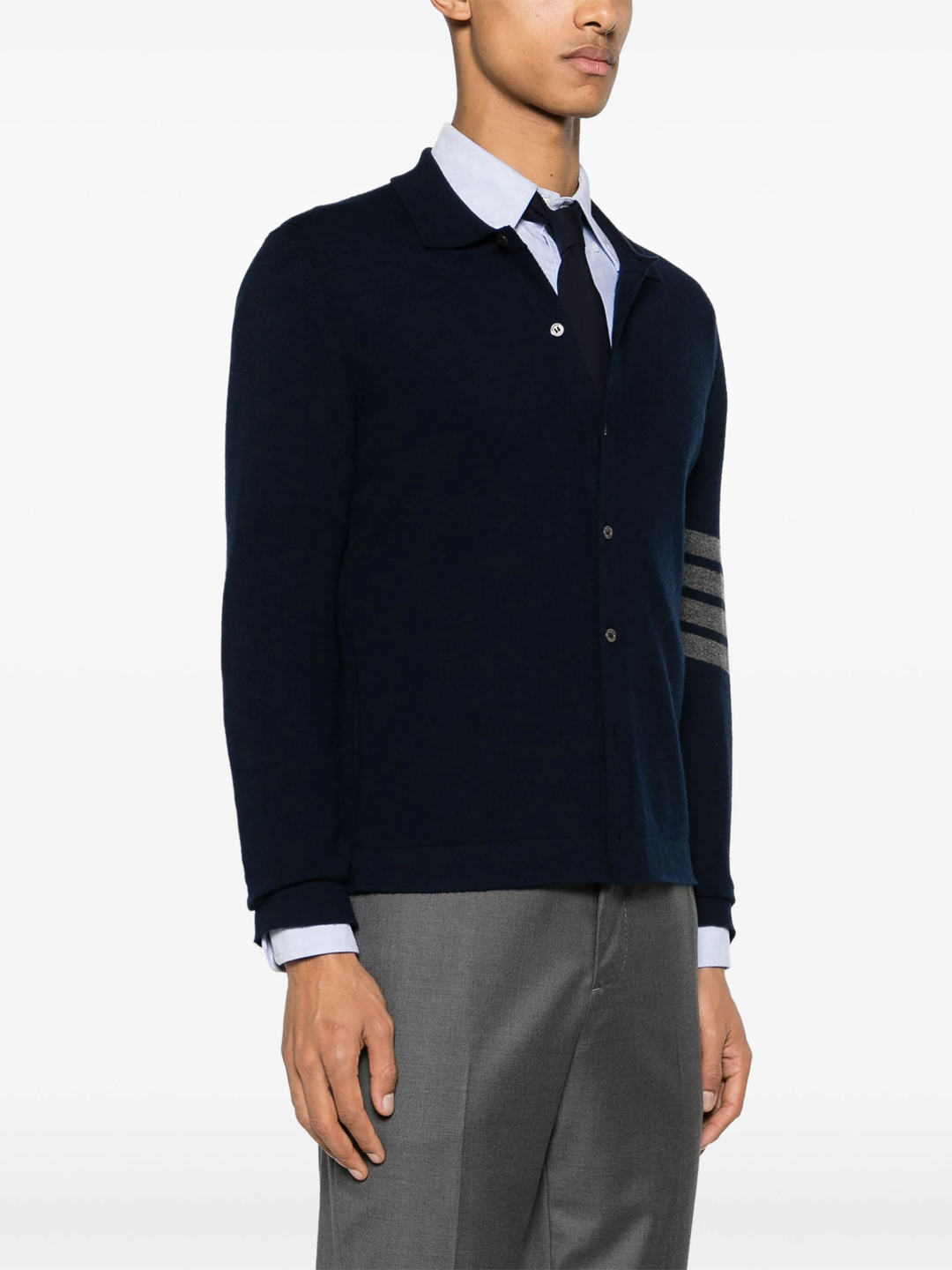 Cashmere Jersey Stitch 4-Bar Shirt Men