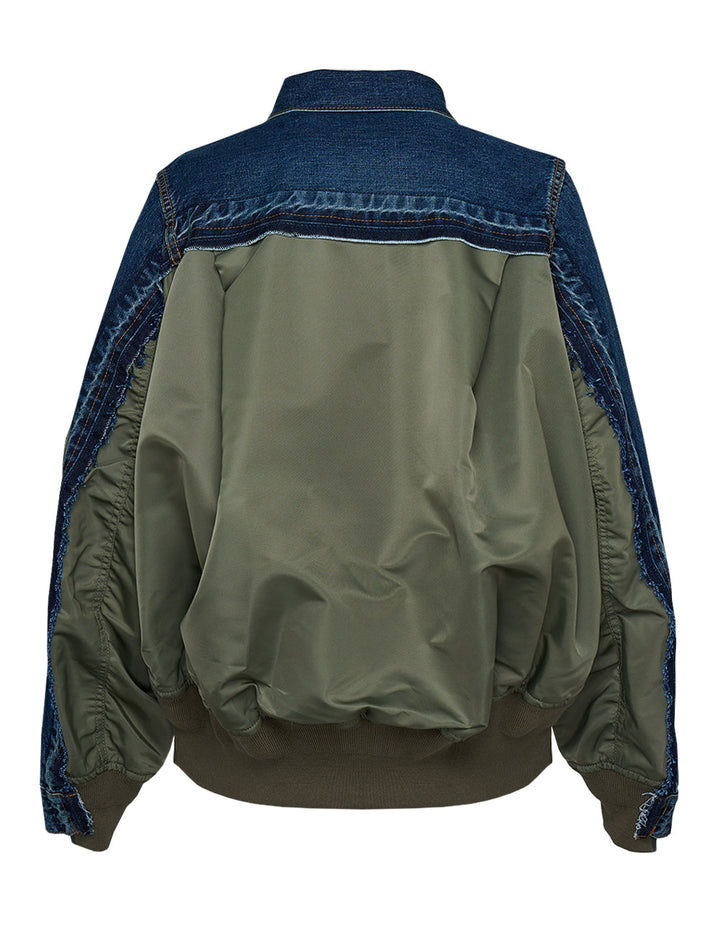 Denim X Nylon Twill Jacket