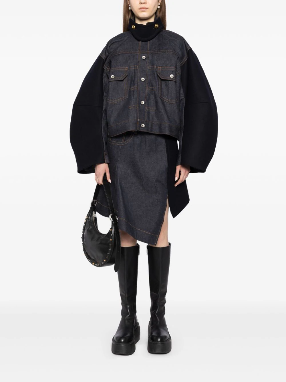 Denim x Wool Melton Jacket