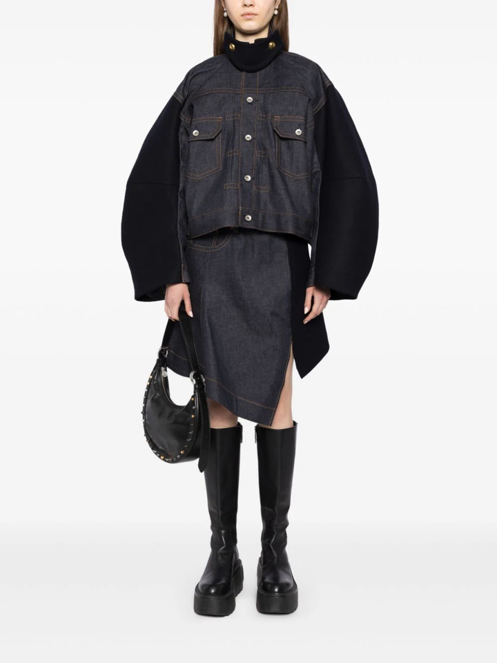 Denim x Wool Melton Jacket