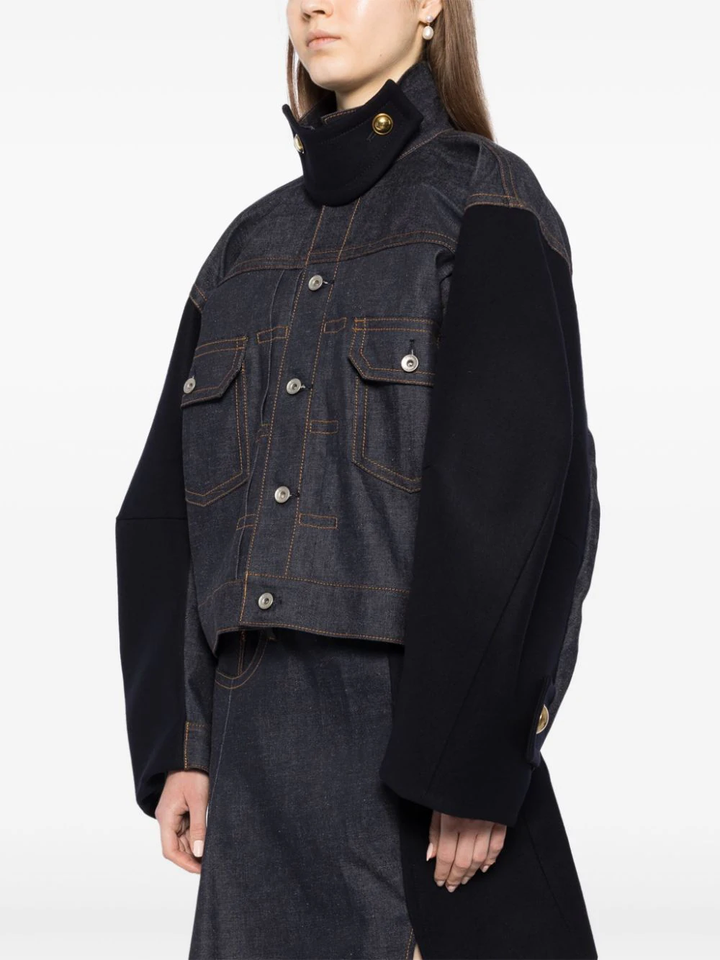 Denim x Wool Melton Jacket