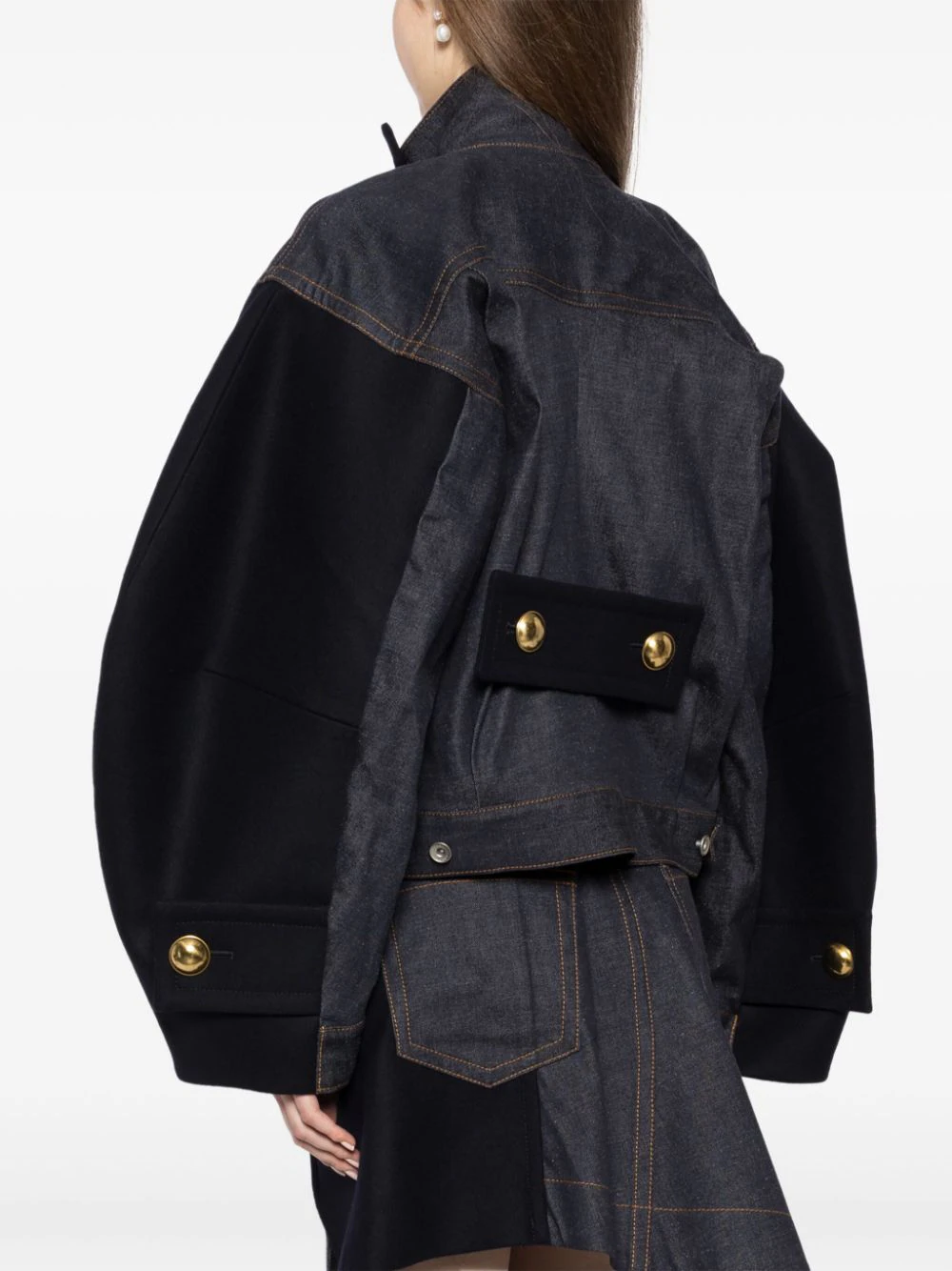 Denim x Wool Melton Jacket