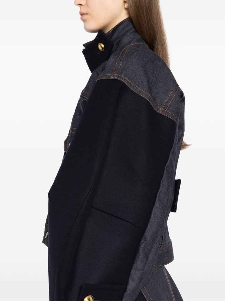 Denim x Wool Melton Jacket