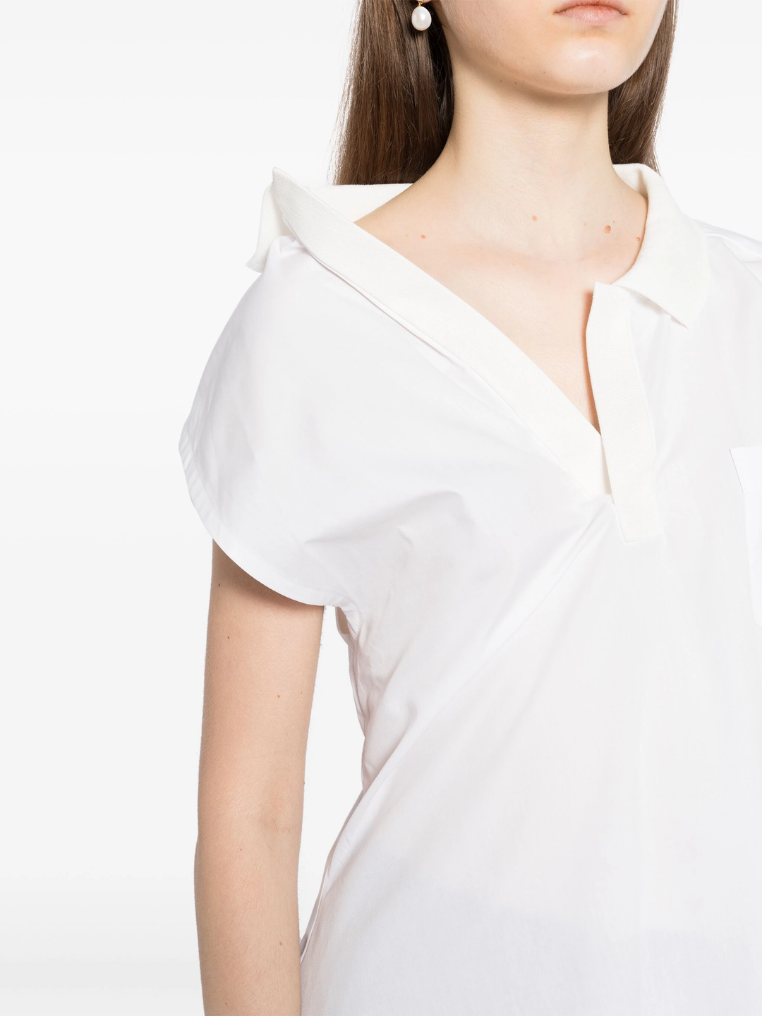 Cotton Poplin Polo Shirt