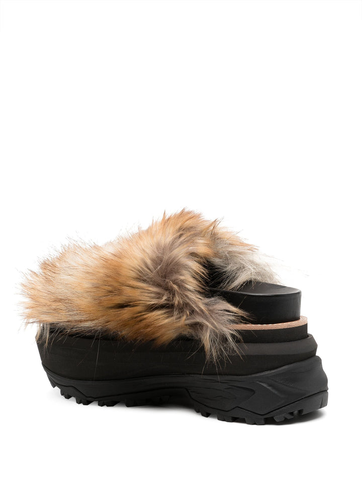 Faux Fur Sandals