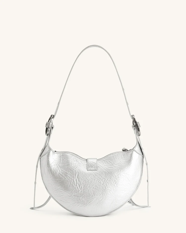 Tessa Metallic Pleating Shoulder Bag
