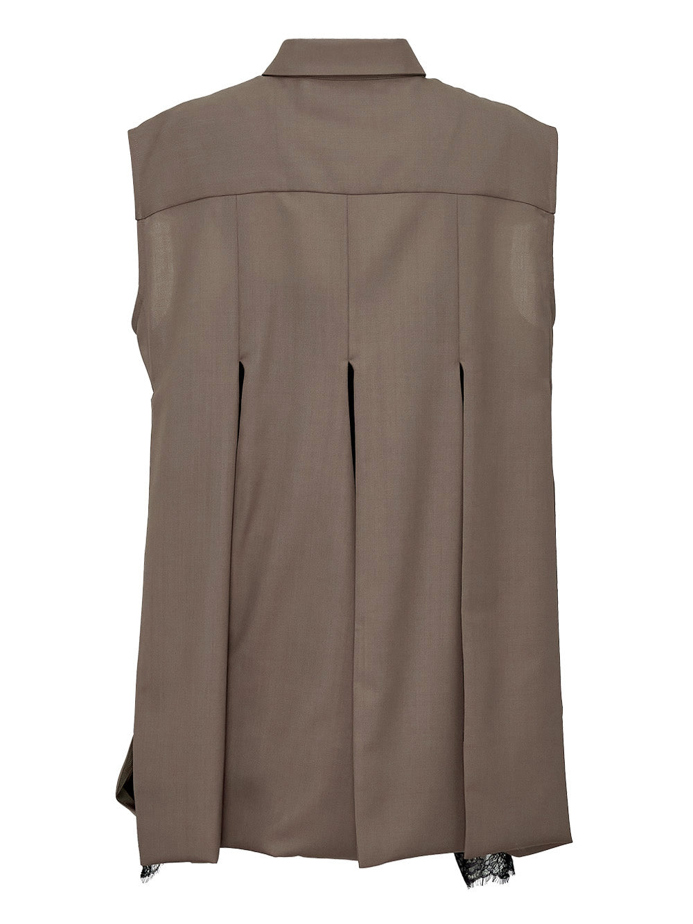 Chiffon Mix Suiting Shirt