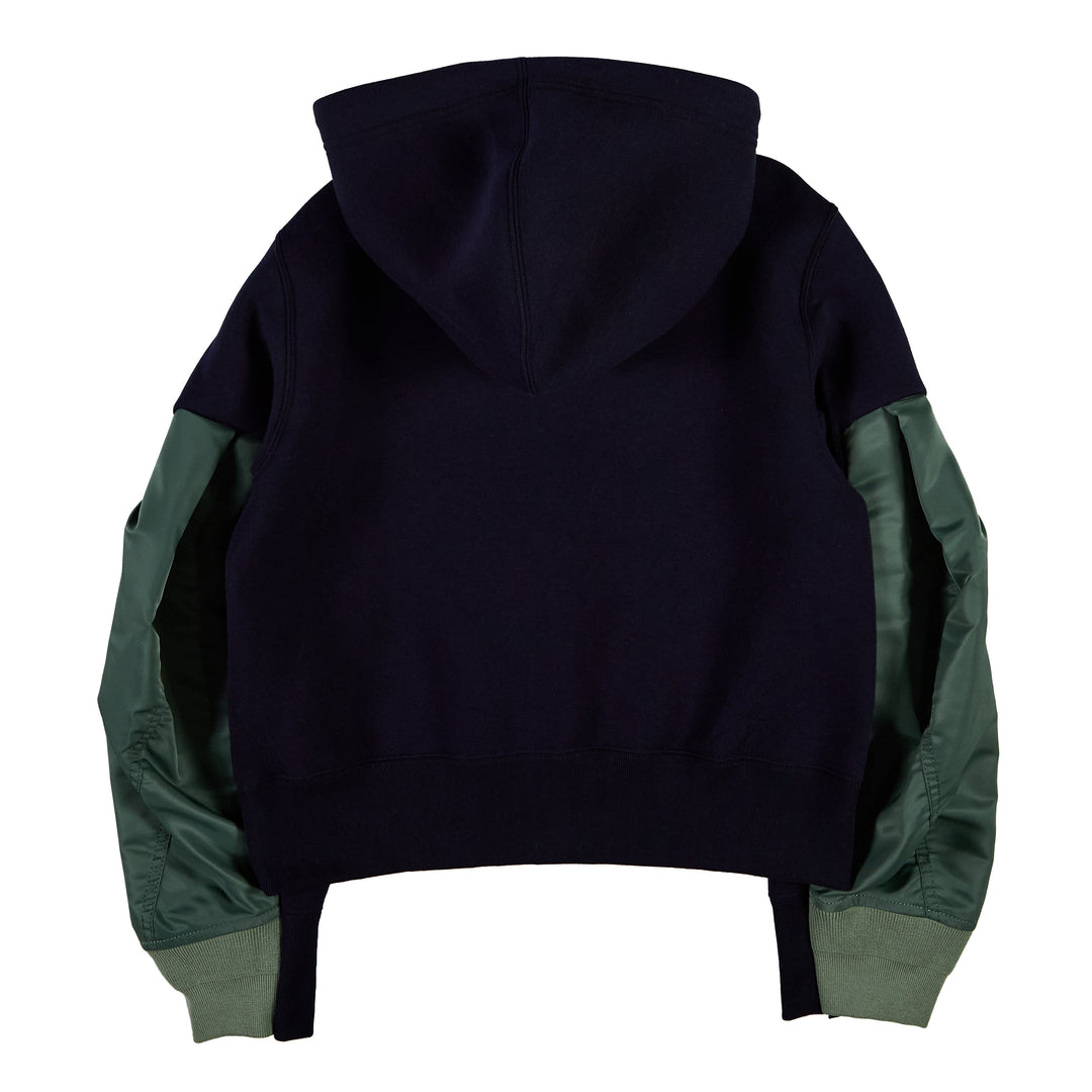 Nylon Twill x Sponge Sweat Hoodie