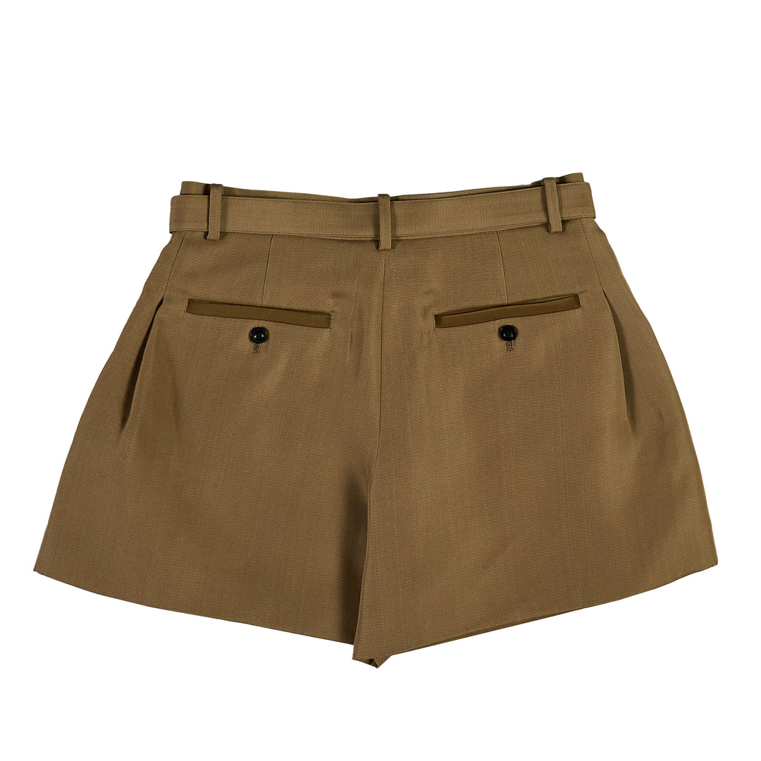 Double-Faced Silk Cotton Shorts