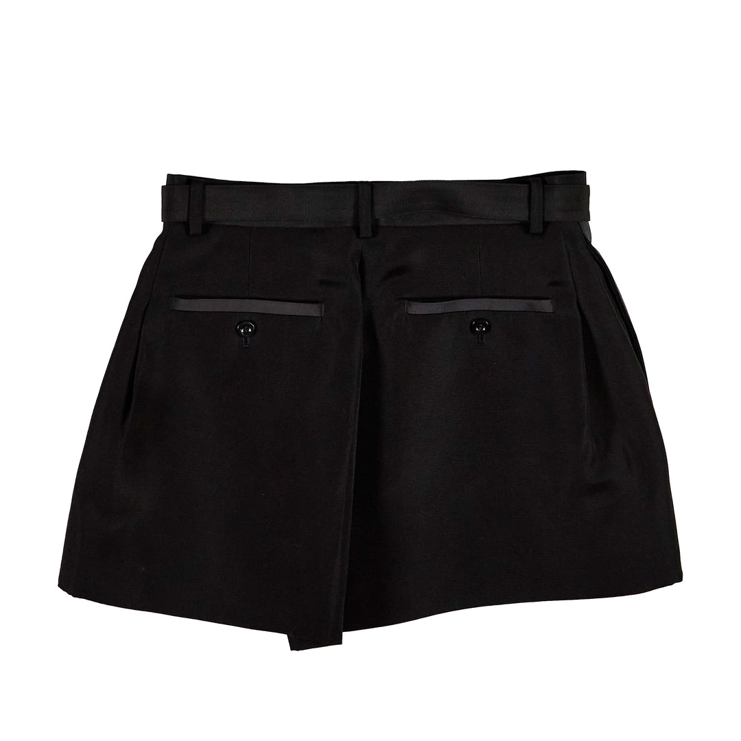 Double-Faced Silk Cotton Shorts