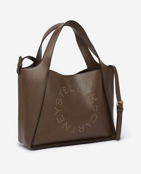 Logo Crossbody Bag Embossed Grain