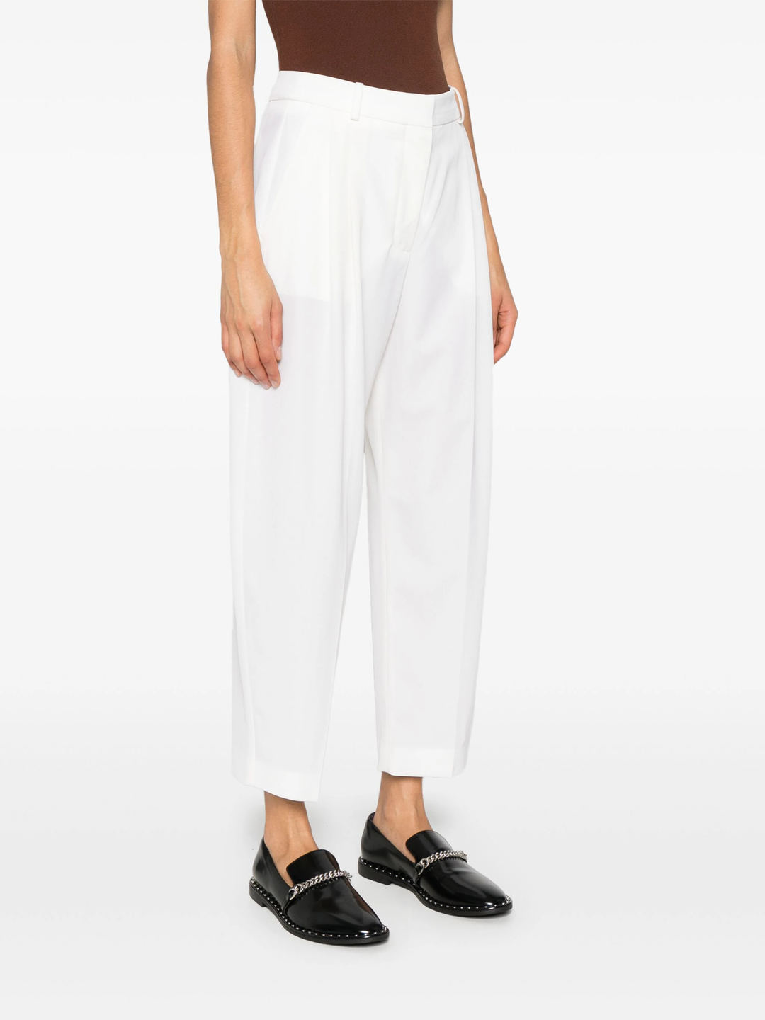 Iconic Cropped Pleated Trouser