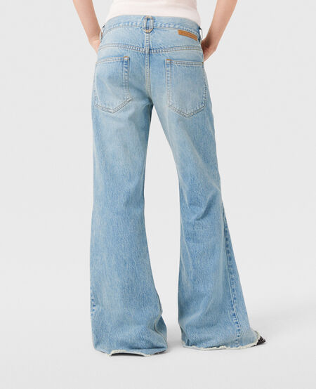 Vintage Blue Hardware Detailed Jeans