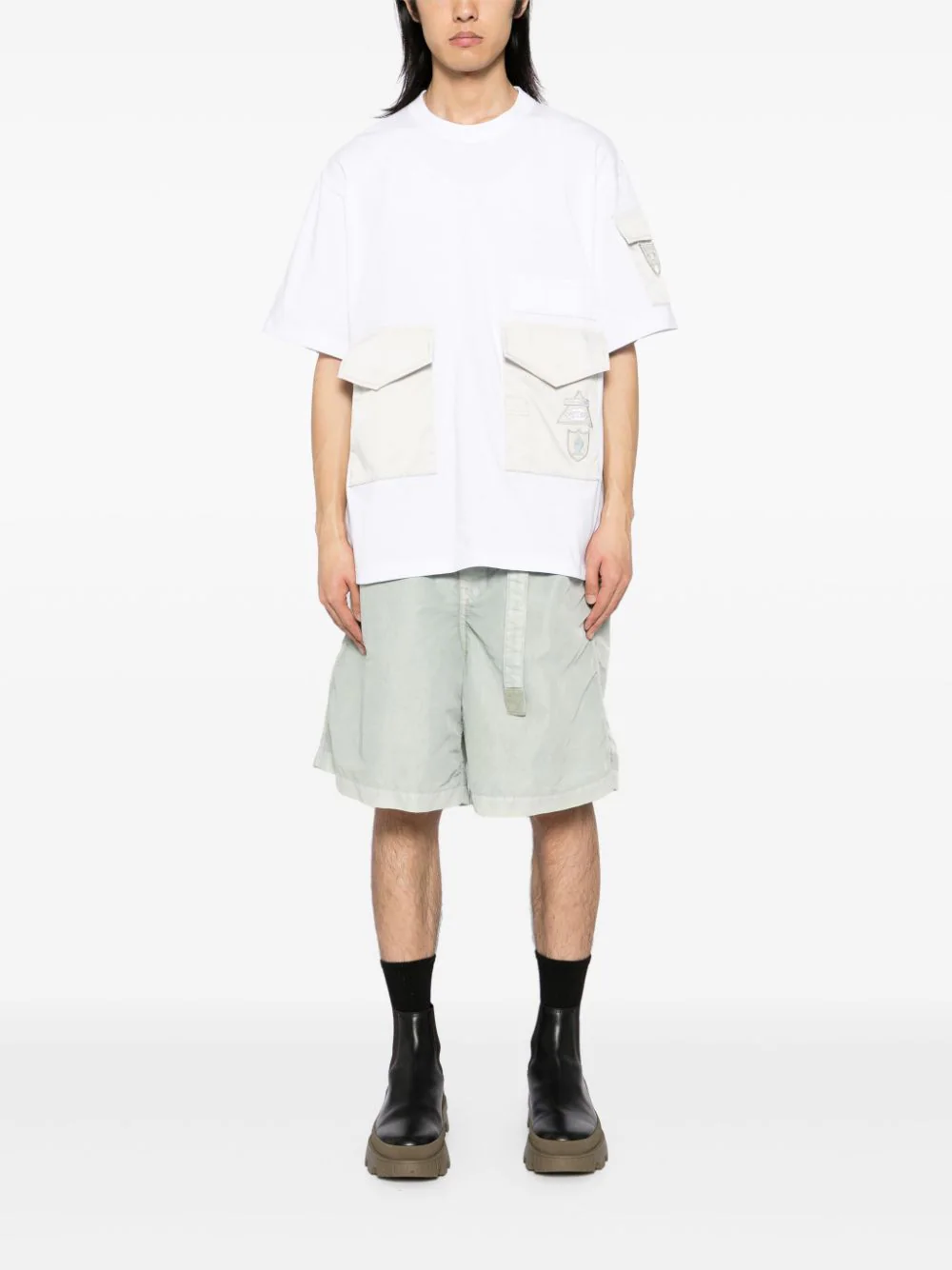 Garment Dye Nylon Twill Shorts