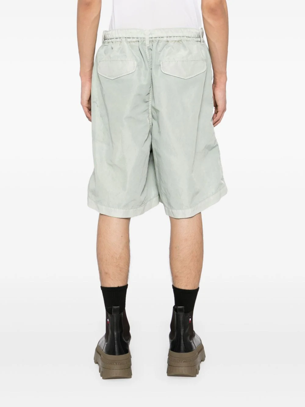 Garment Dye Nylon Twill Shorts