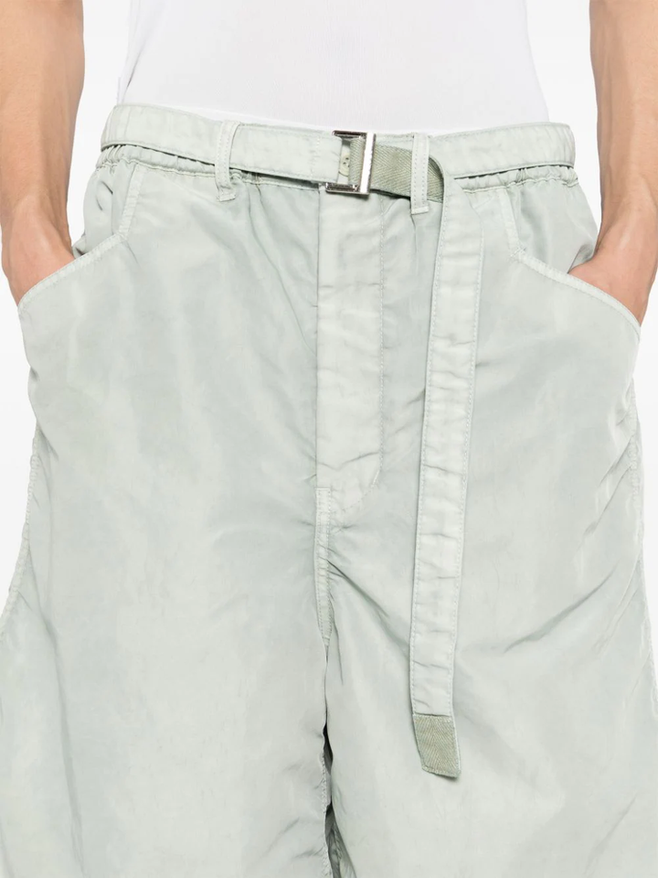 Garment Dye Nylon Twill Shorts