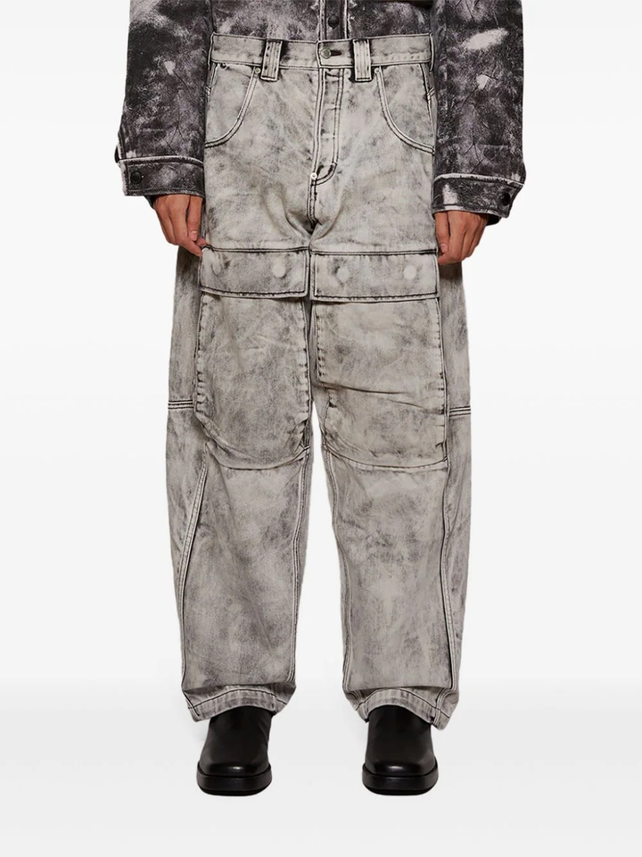 Denim Cargo Pants