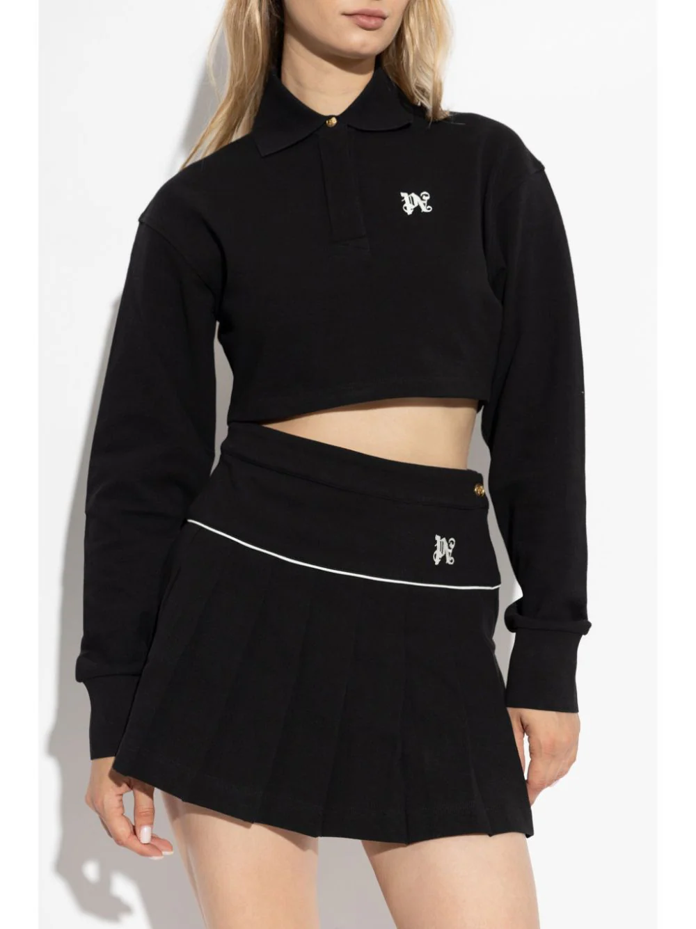 PA Monogram Cropped Polo