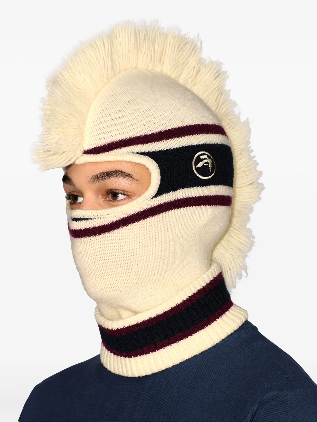 Fringe Knit Balaclava