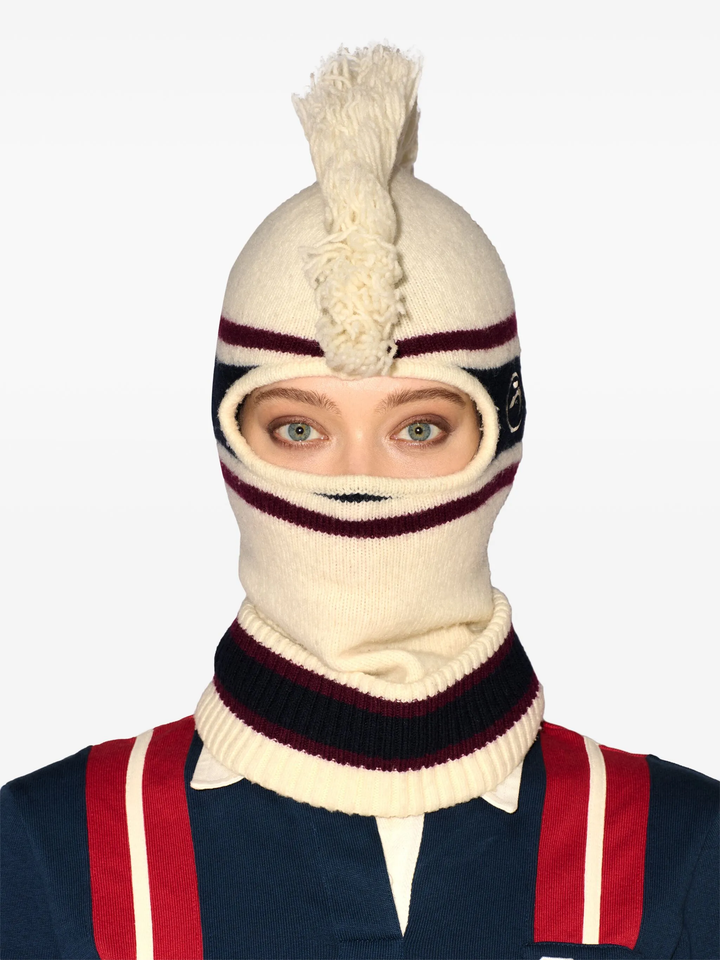 Fringe Knit Balaclava