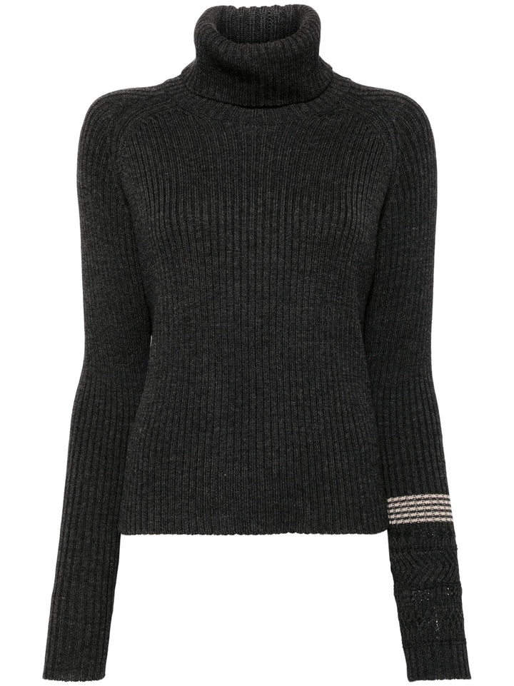 Rib Turtle Neck Pullover