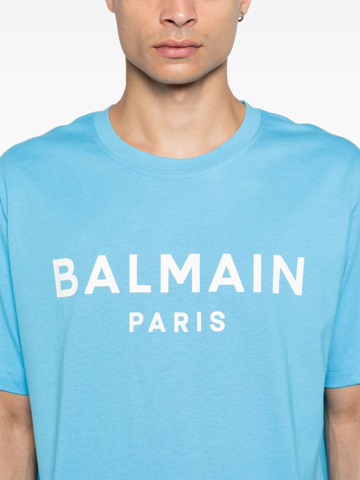 Straight Fit Balmain Print T-Shirt