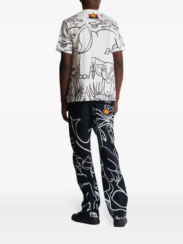 Disney X Balmain: The Lion King T-Shirt With Enfant Precoce Print