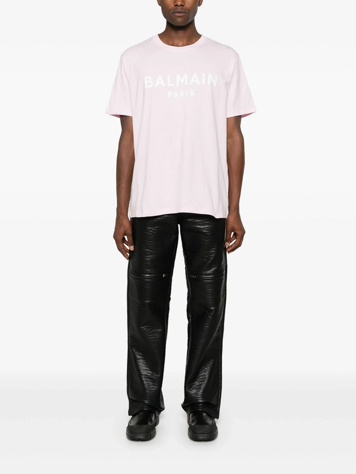 Straight Fit Balmain Print T-Shirt