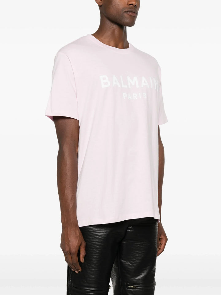 Straight Fit Balmain Print T-Shirt