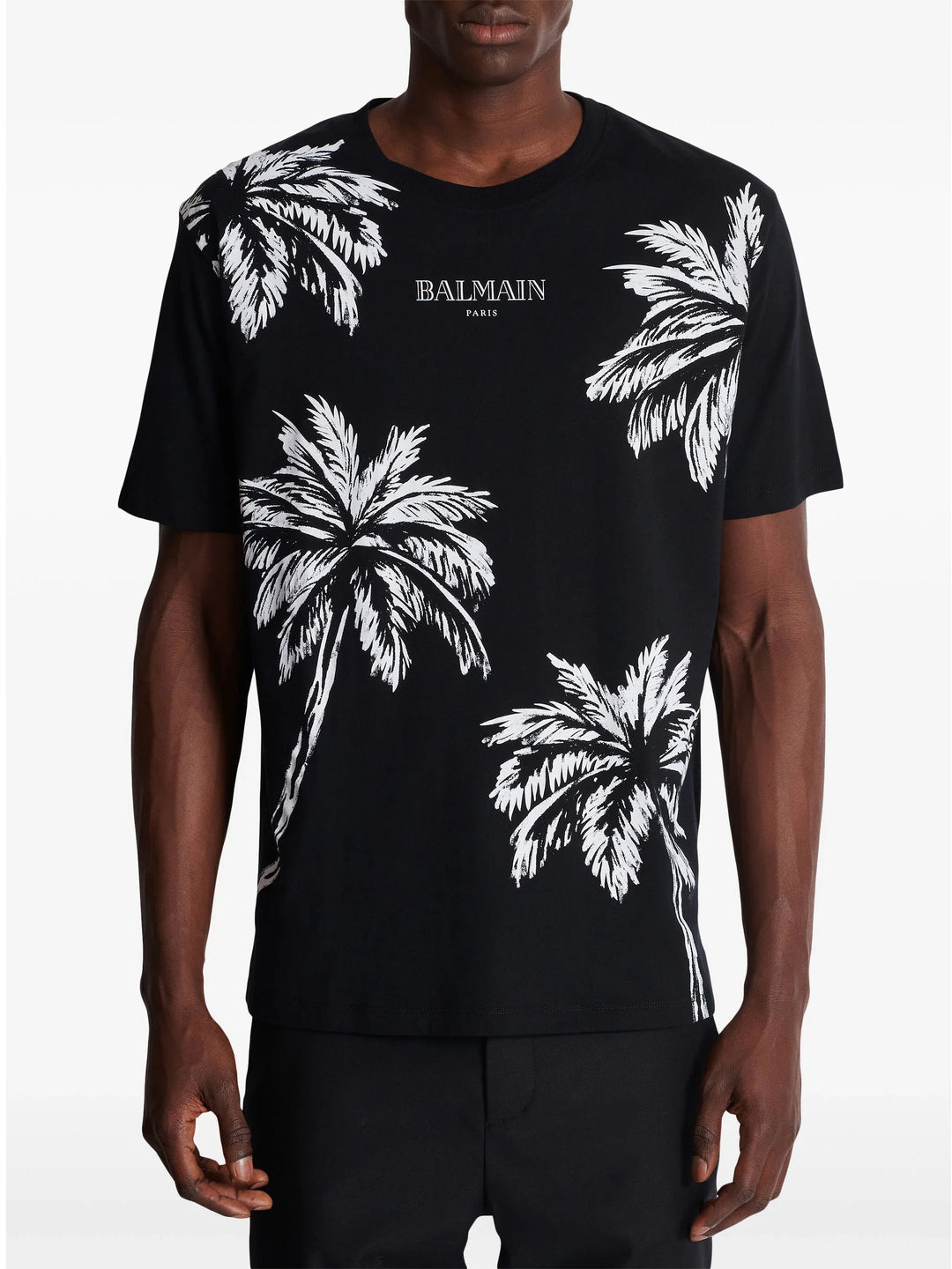 Straight Fit Palm Print T-Shirt