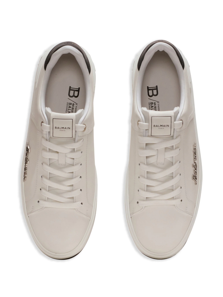 Bcourt Calfskin And Logo Sneakers