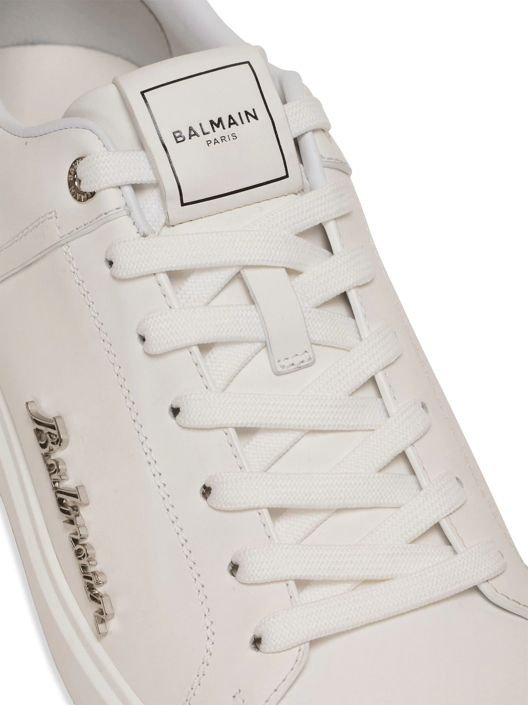 Bcourt Calfskin And Logo Sneakers